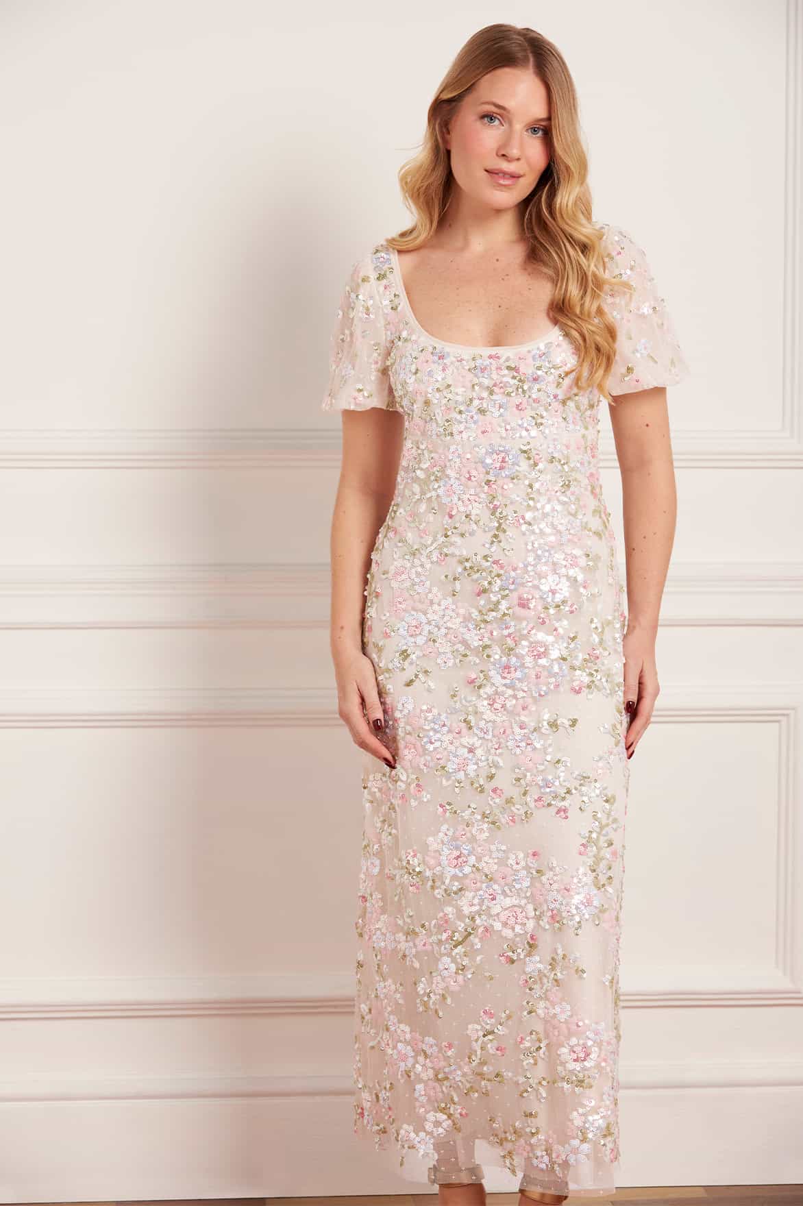 Florence Gown - Cream Multi