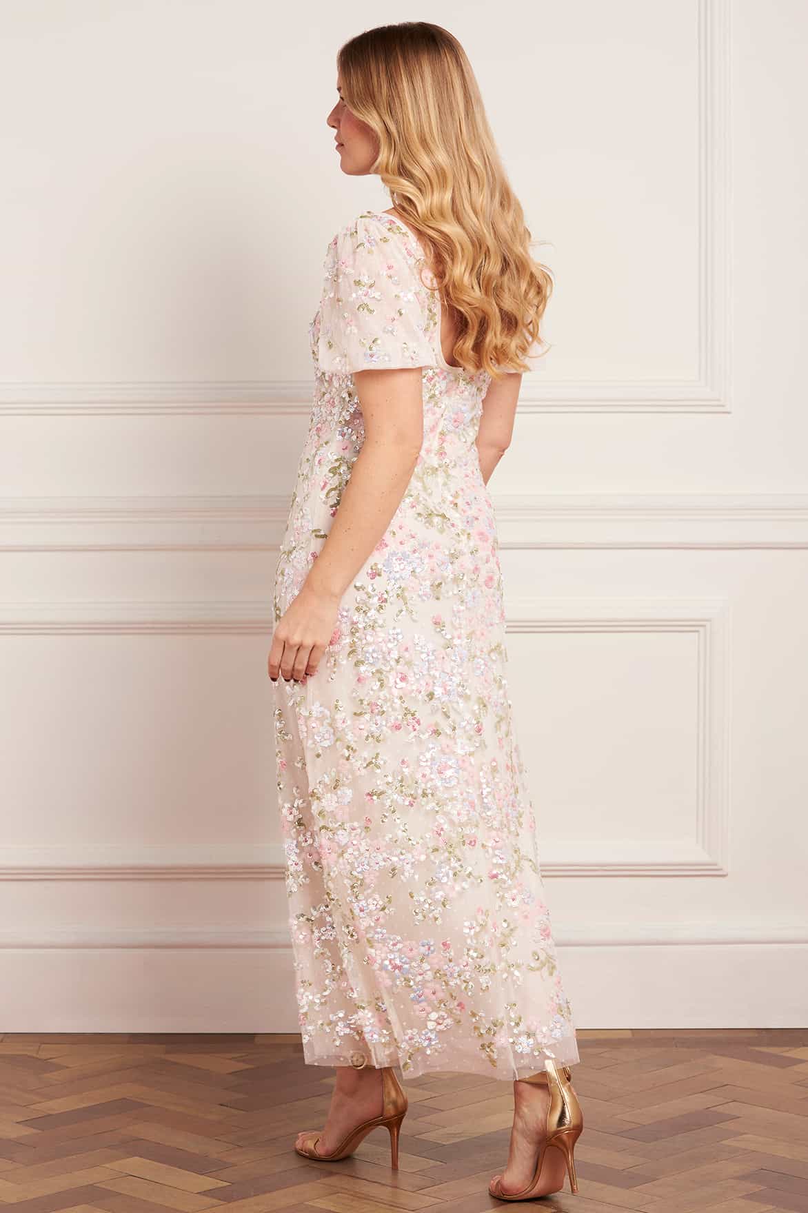 Florence Gown - Cream Multi