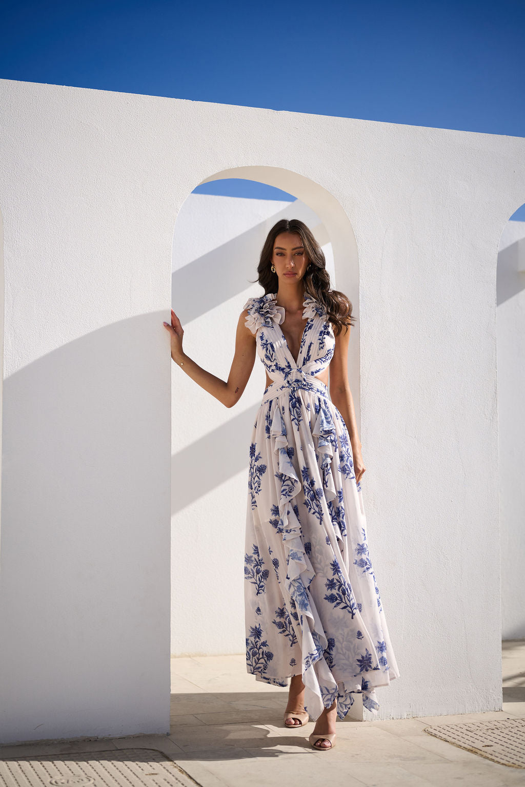 Provence Gown - Ivory Floral