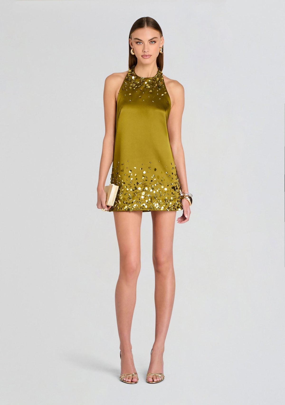 Emerita Mini Dress - Basil