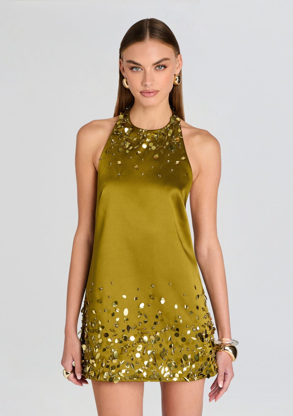 Emerita Mini Dress - Basil