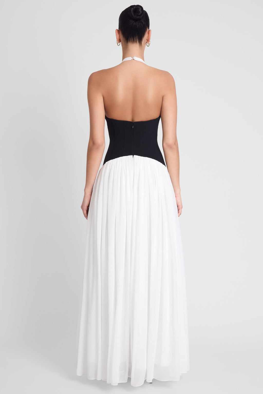 Harlowe Maxi Dress - Black & White