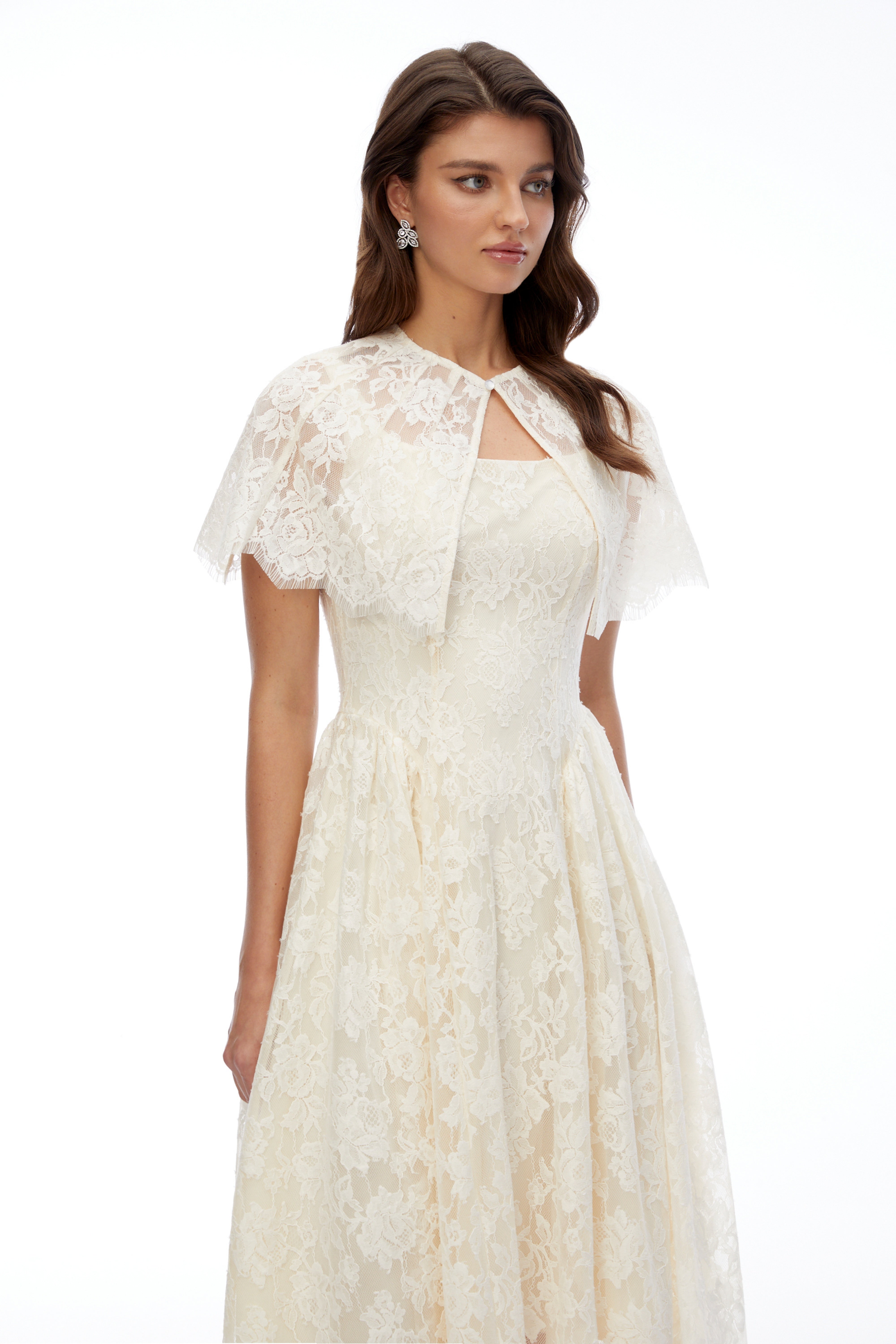 Huia Midi Dress - Cream