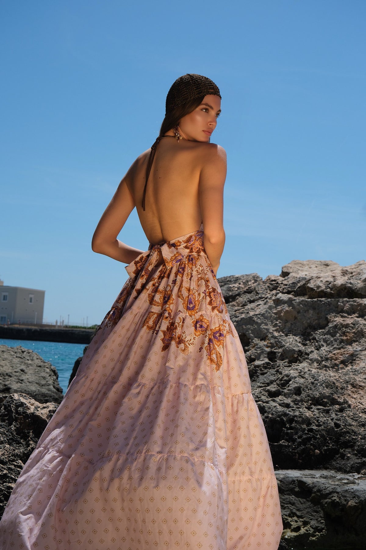 Clover Maxi Dress - Scarf Print