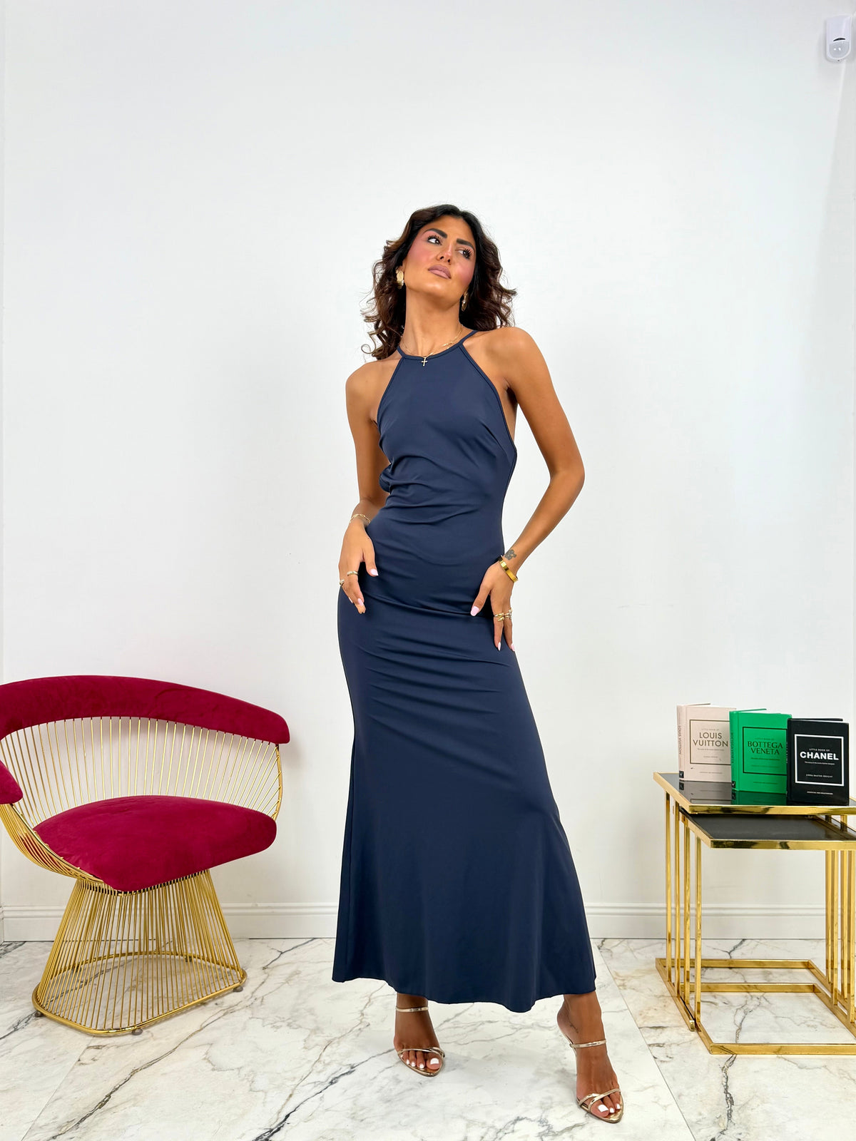 Midnight Blue Gown - Navy