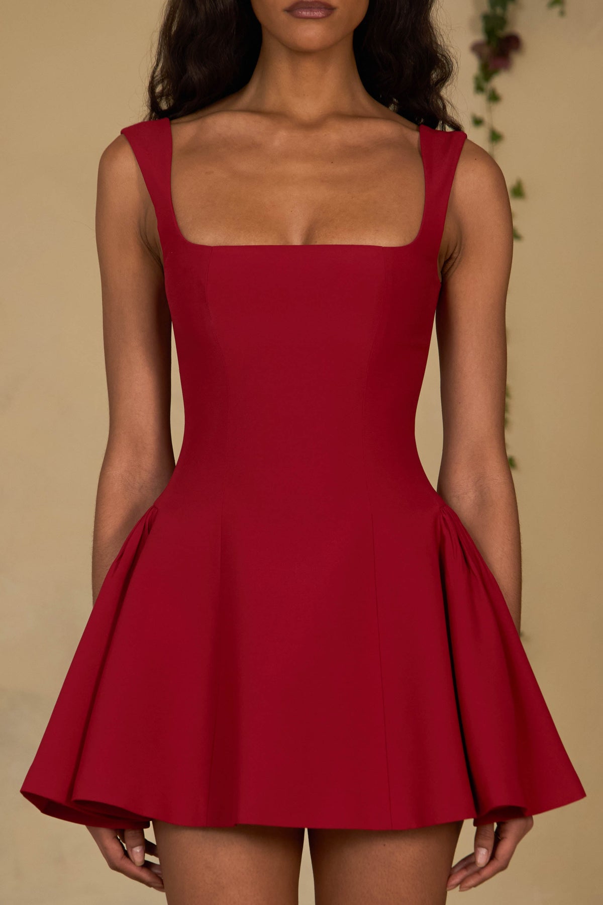 Vermilion Mini Dress - Scarlet