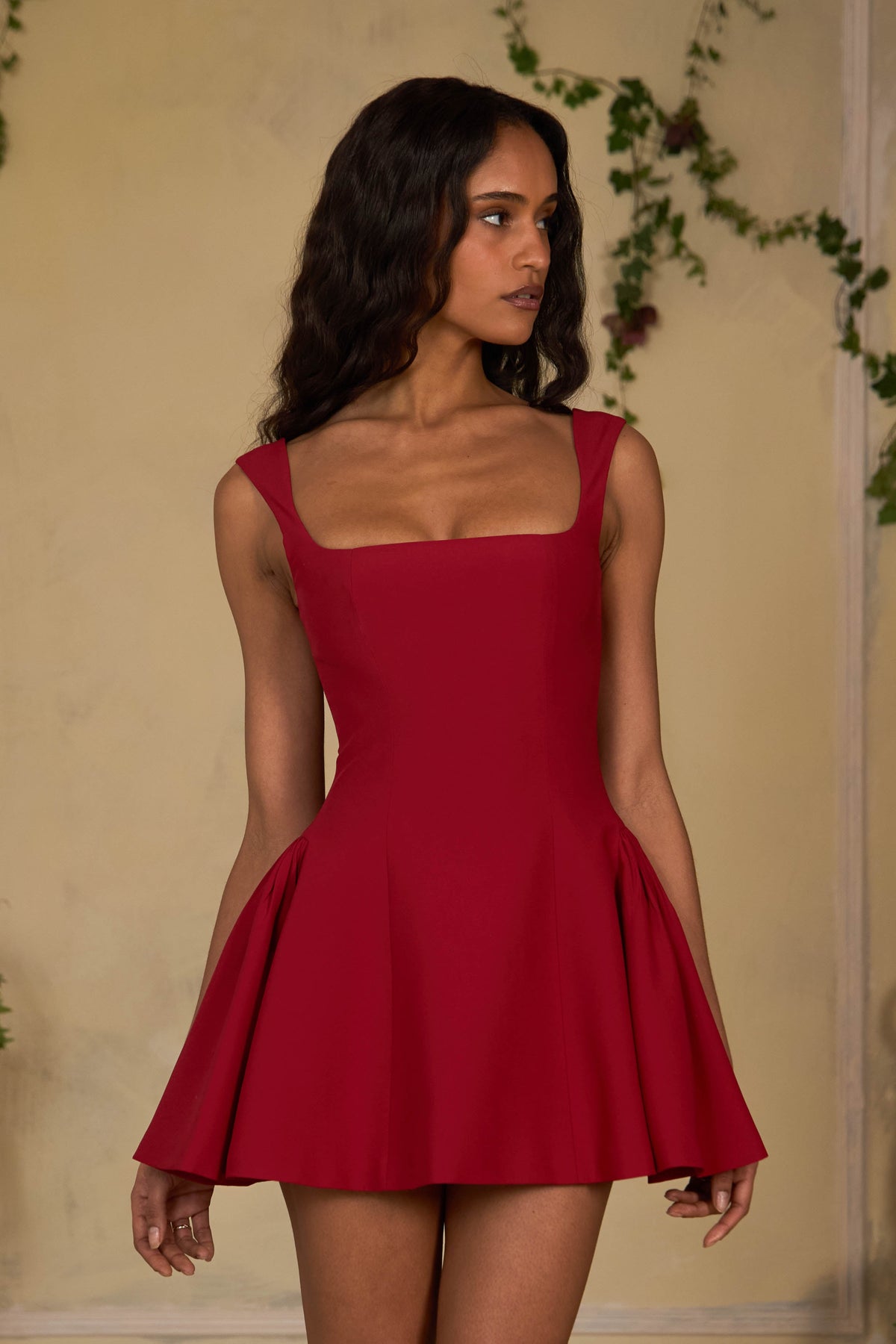 Vermilion Mini Dress - Scarlet