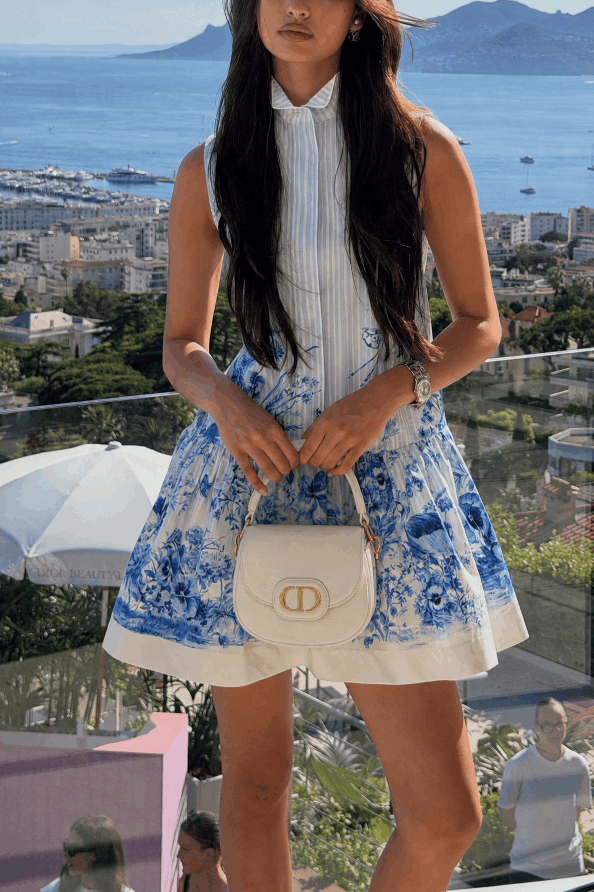 Cornflower Mini Dress - Blue