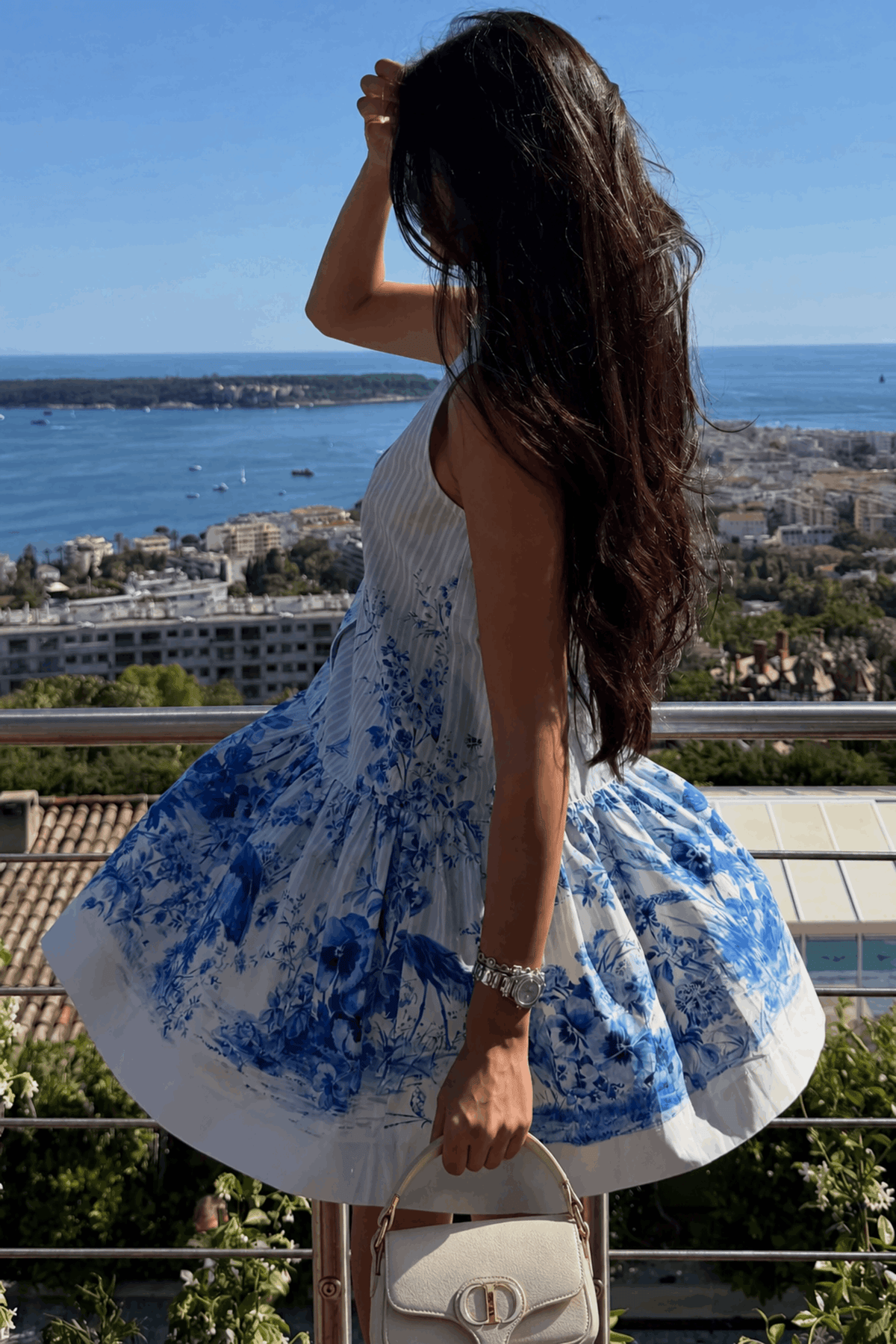 Cornflower Mini Dress - Blue