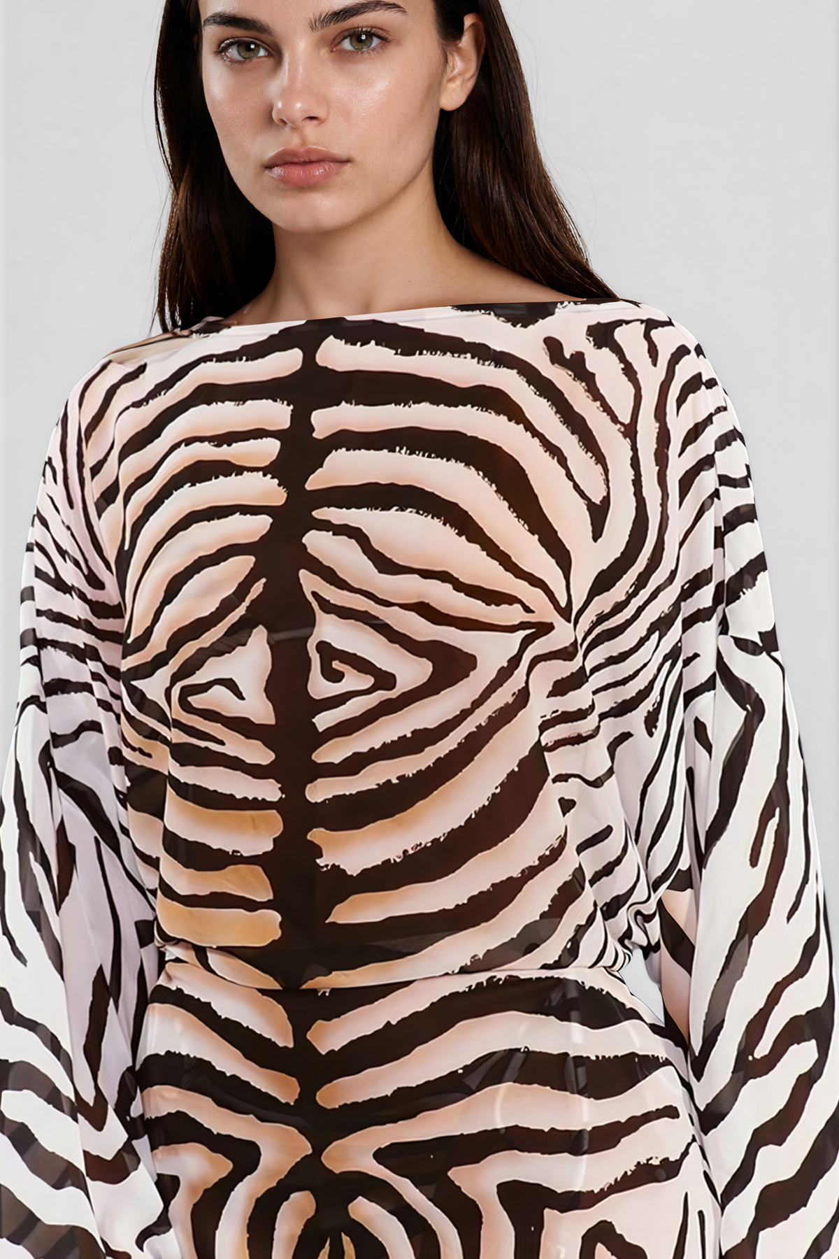 Savage Mini Dress - Zebra Print