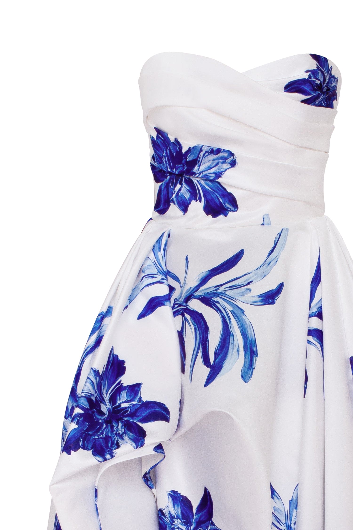 Florentine Maxi Dress - White-Blue