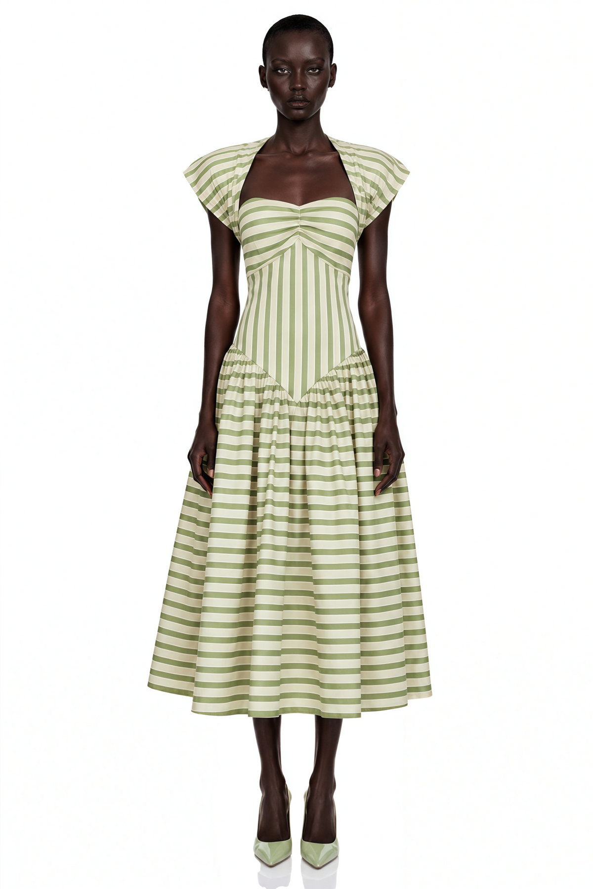 Riviera Midi Dress - Green