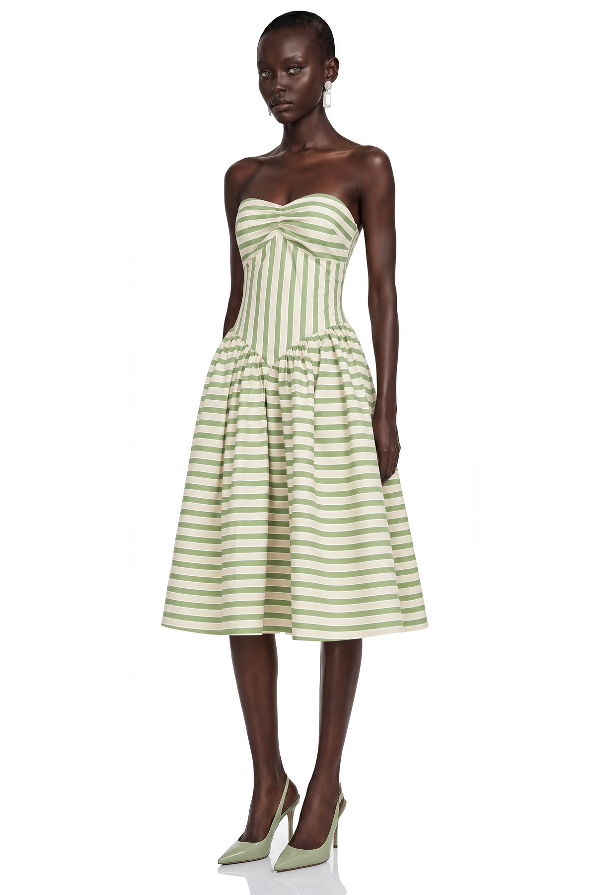 Riviera Midi Dress - Green
