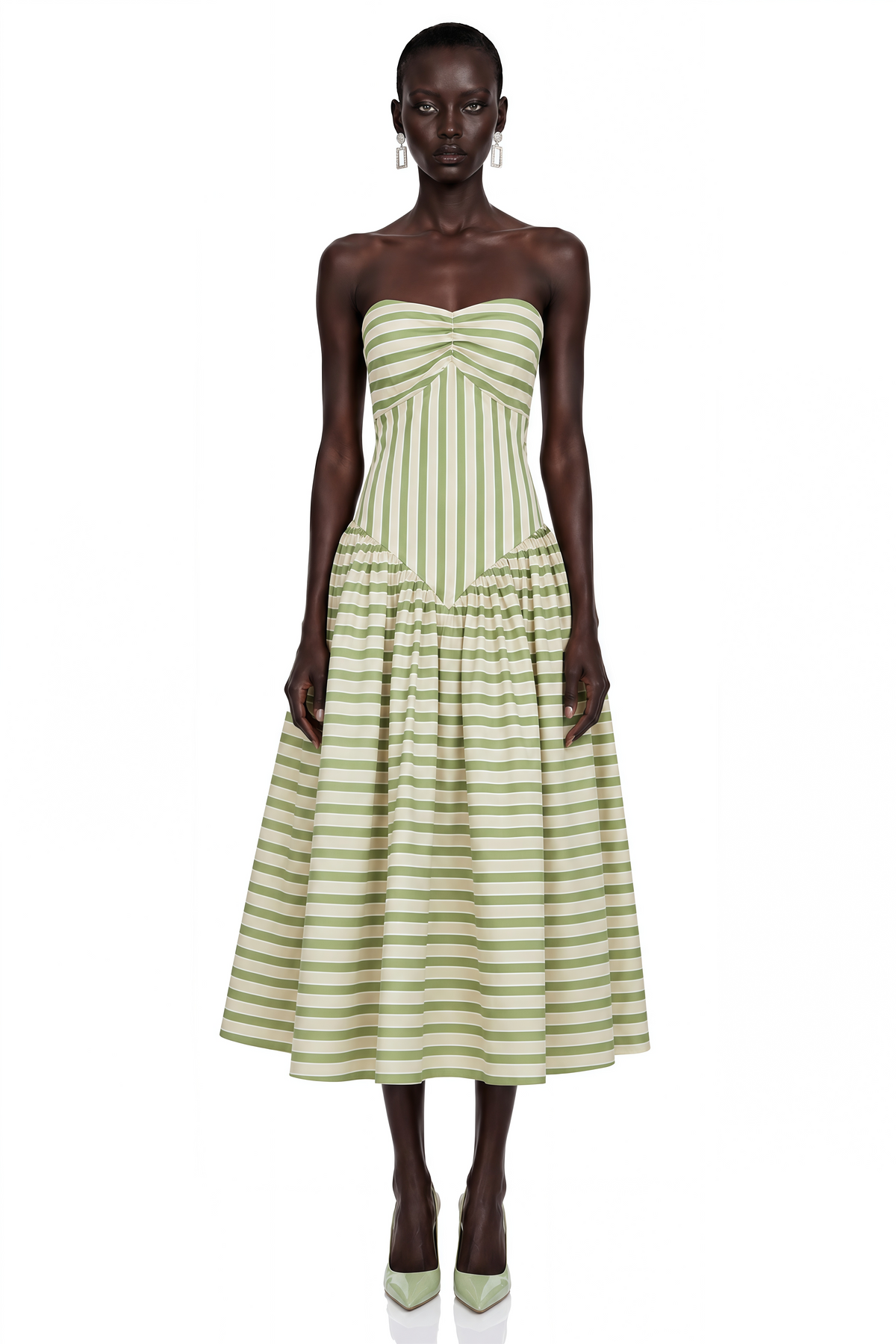 Riviera Midi Dress - Green