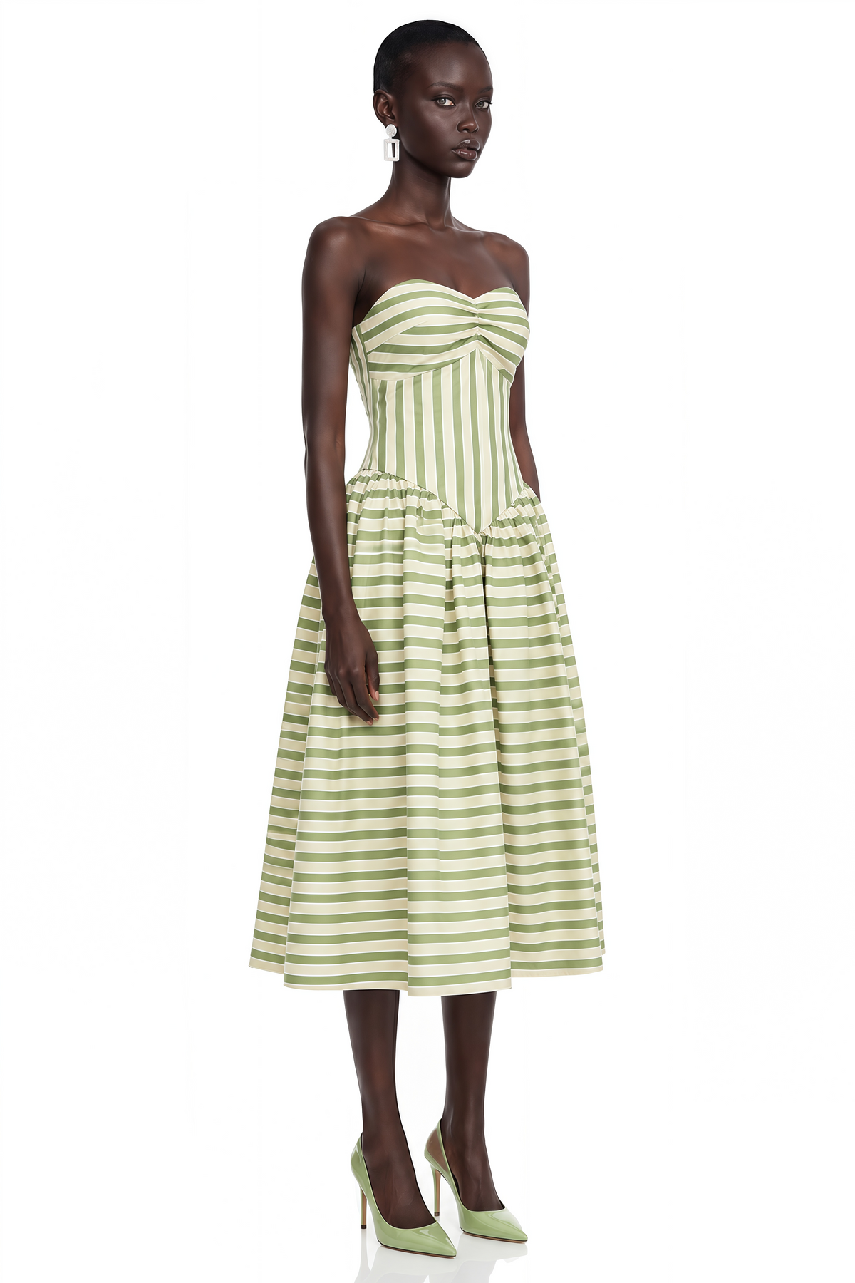 Riviera Midi Dress - Green