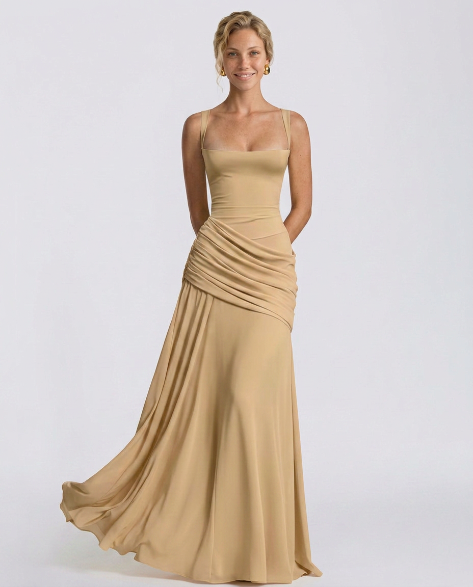 Sural Maxi Dress - Champagne