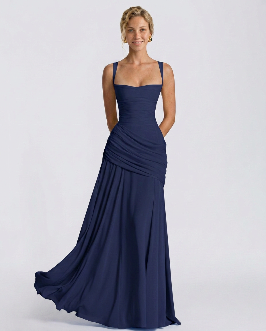 Sural Maxi Dress - Navy