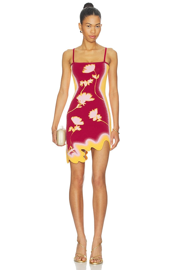 Coralie Mini Dress - Golden Orange