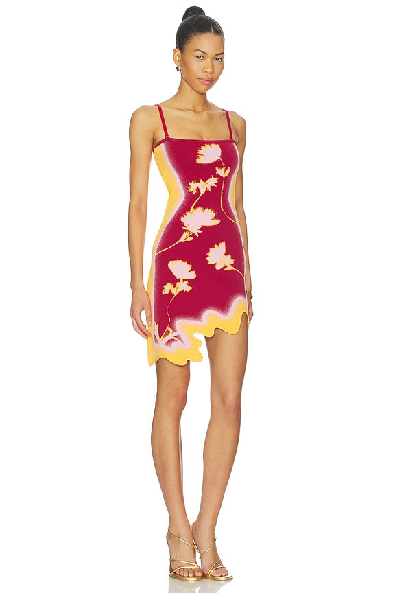 Coralie Mini Dress - Golden Orange