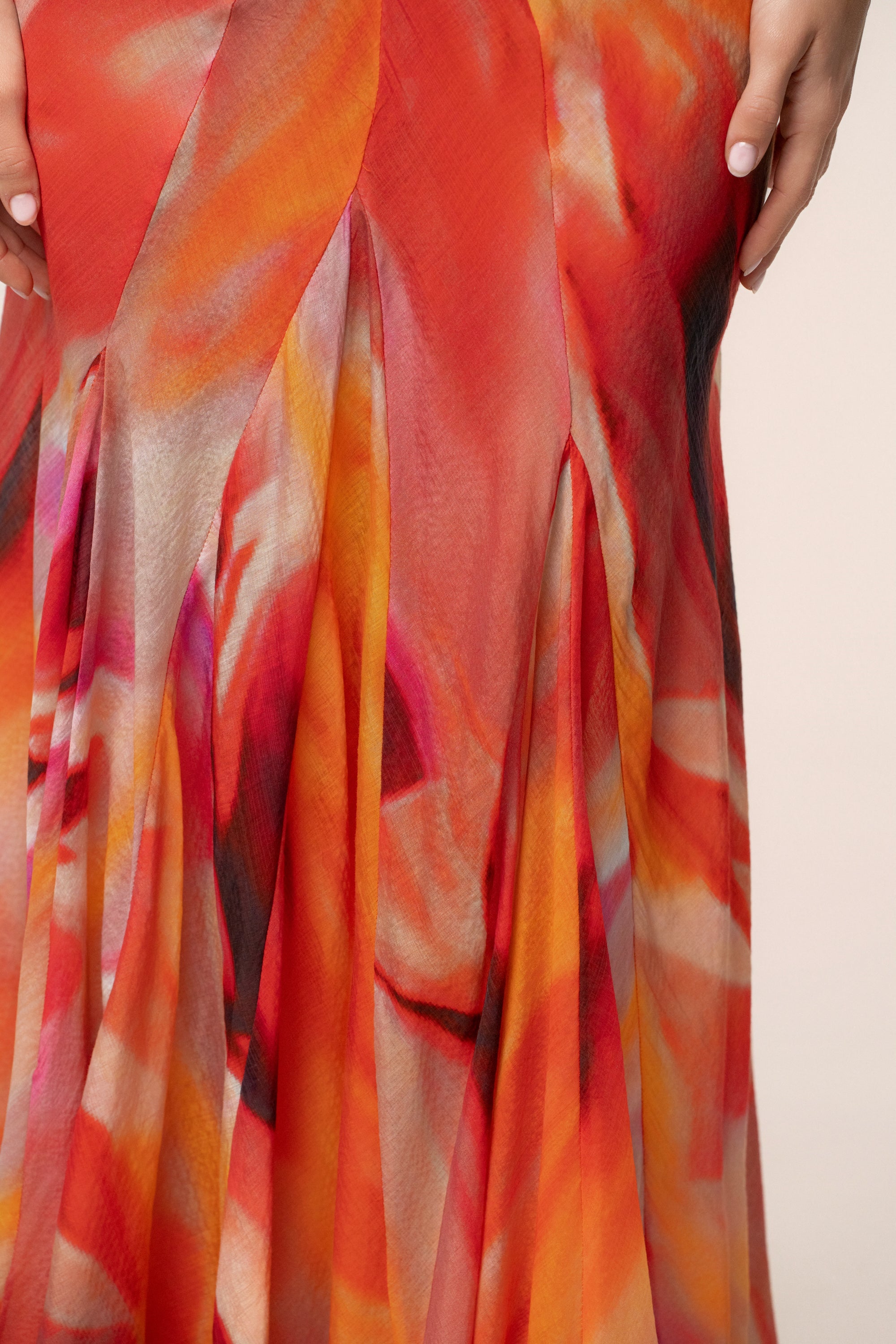 Allegra Maxi Dress - Red - 7