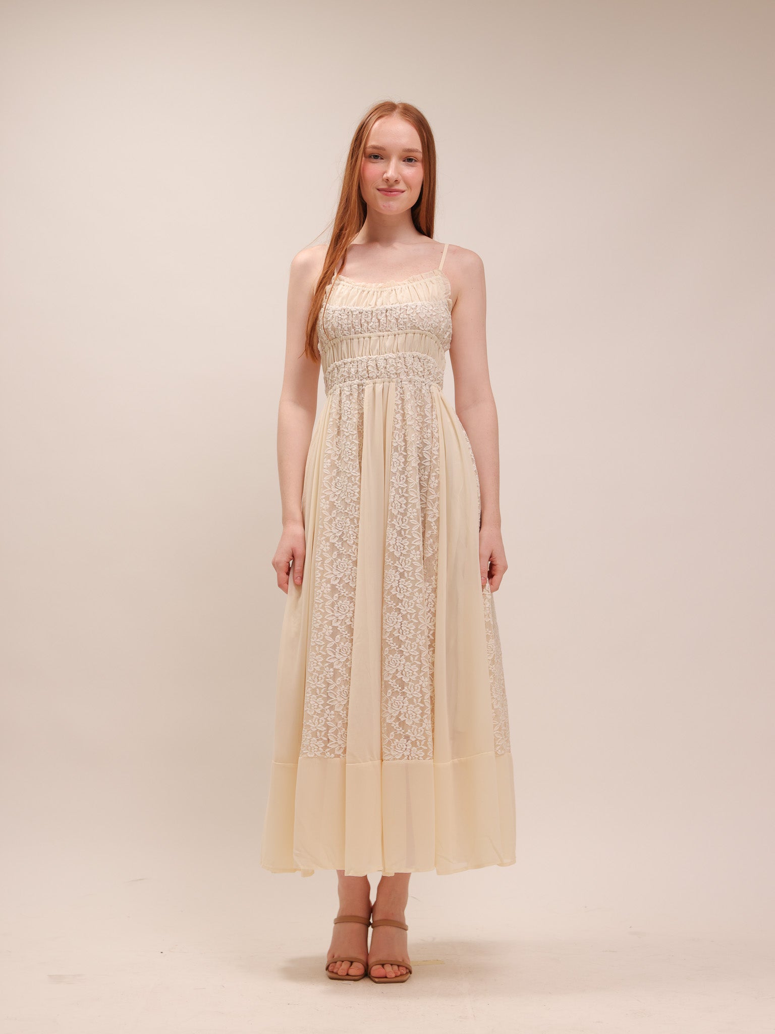 Elise Maxi Dress - Buttercream - 1