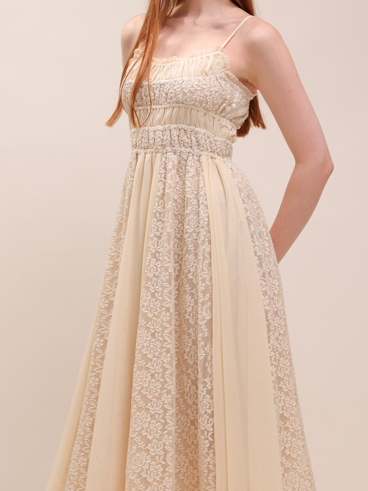 Elise Maxi Dress - Buttercream - 5