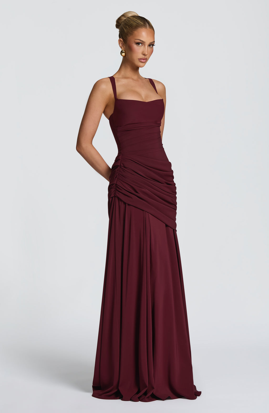 Scarlett Maxi Dress - Cherry Lacquer