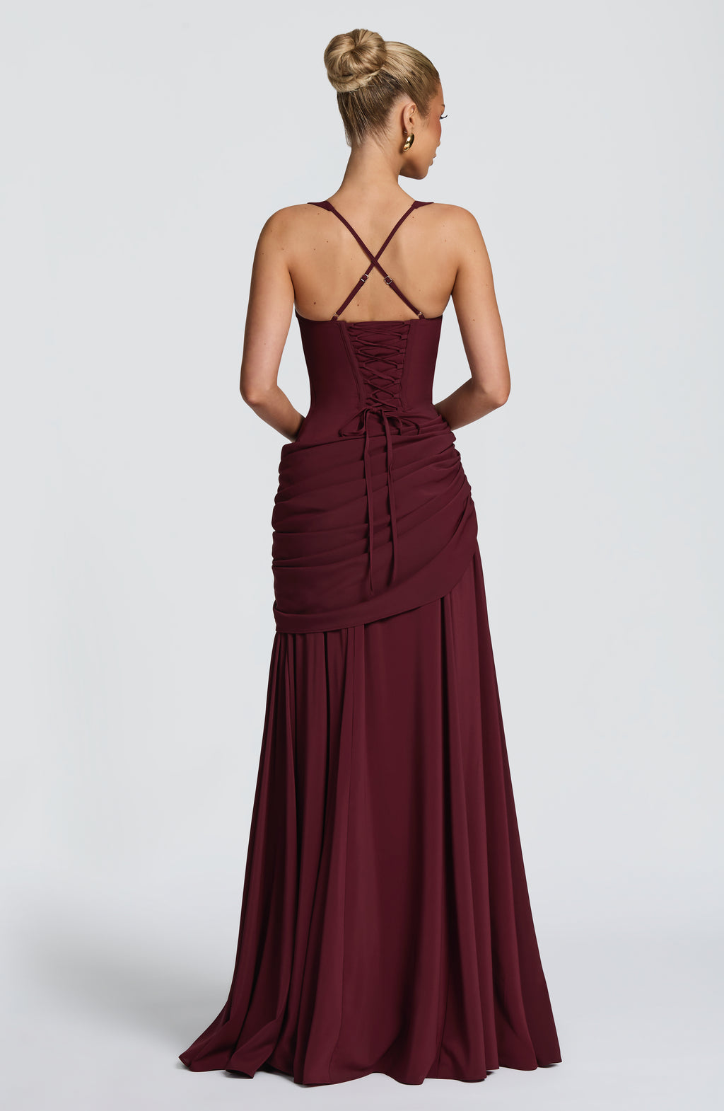 Scarlett Maxi Dress - Cherry Lacquer