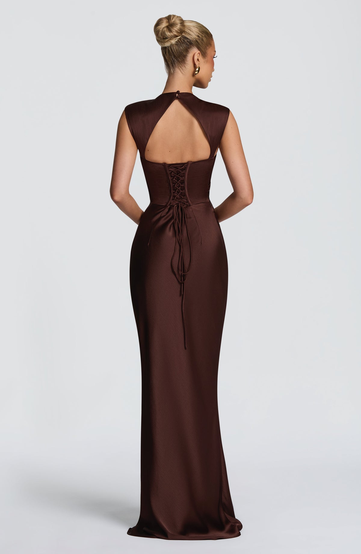 Avielle Maxi Dress - Plum Brown