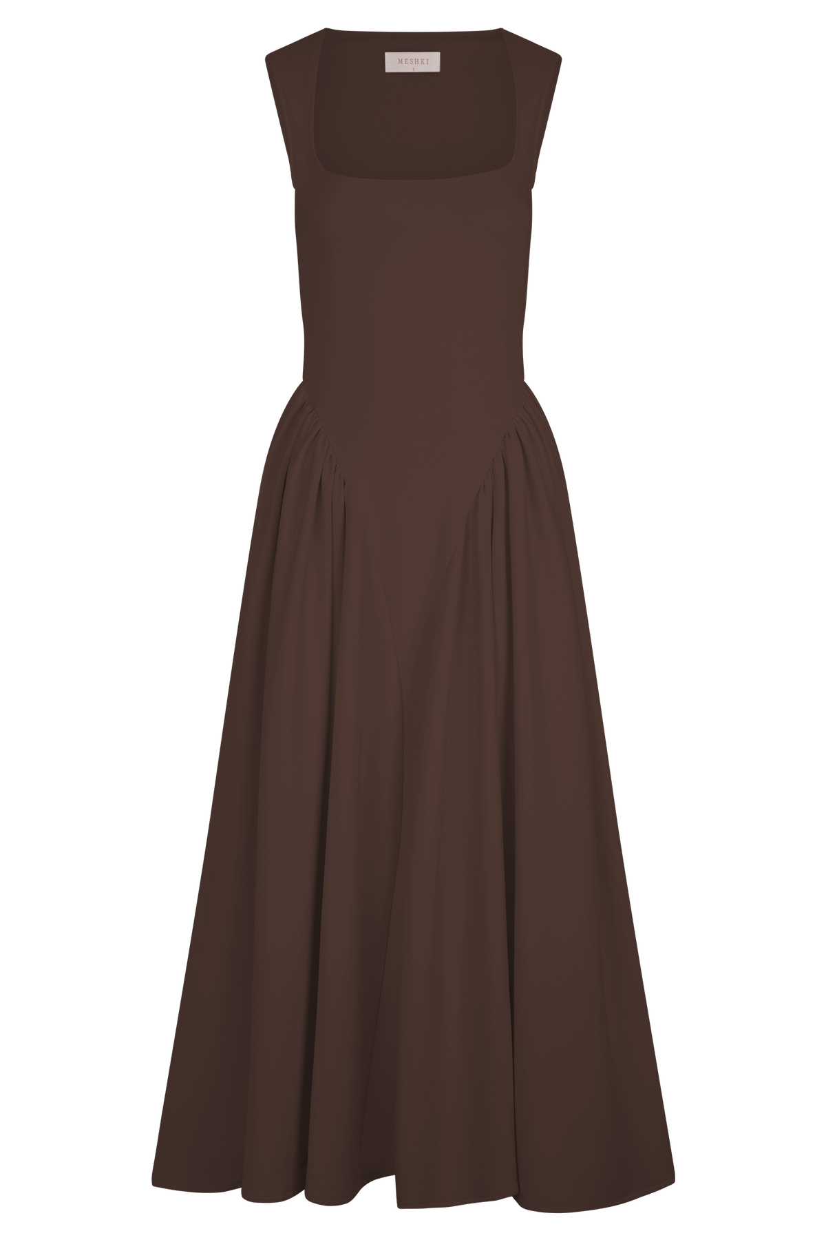 Hazel Midi Dress - Cacao Brown