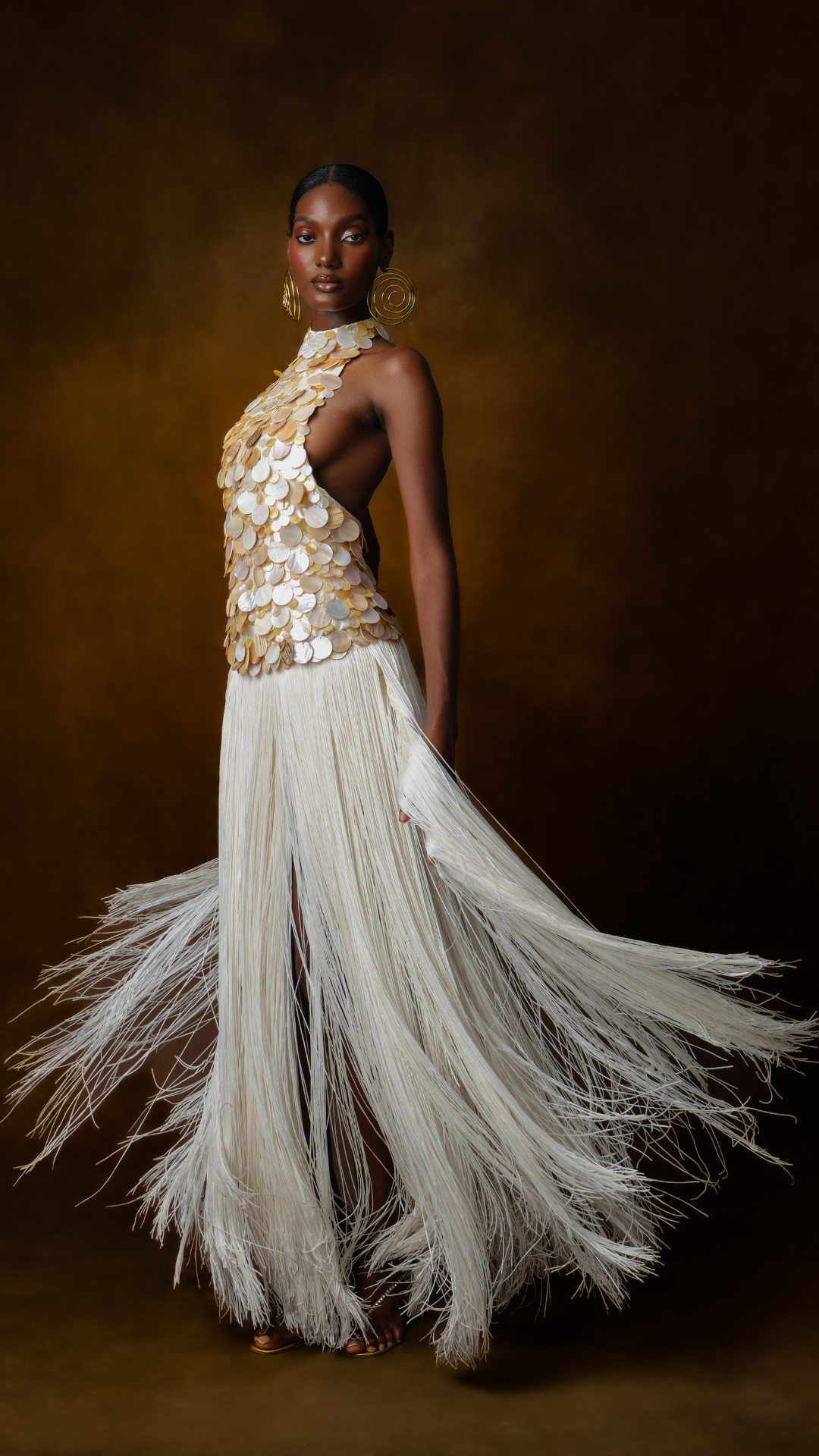 Coral Reef Gown - Off-White