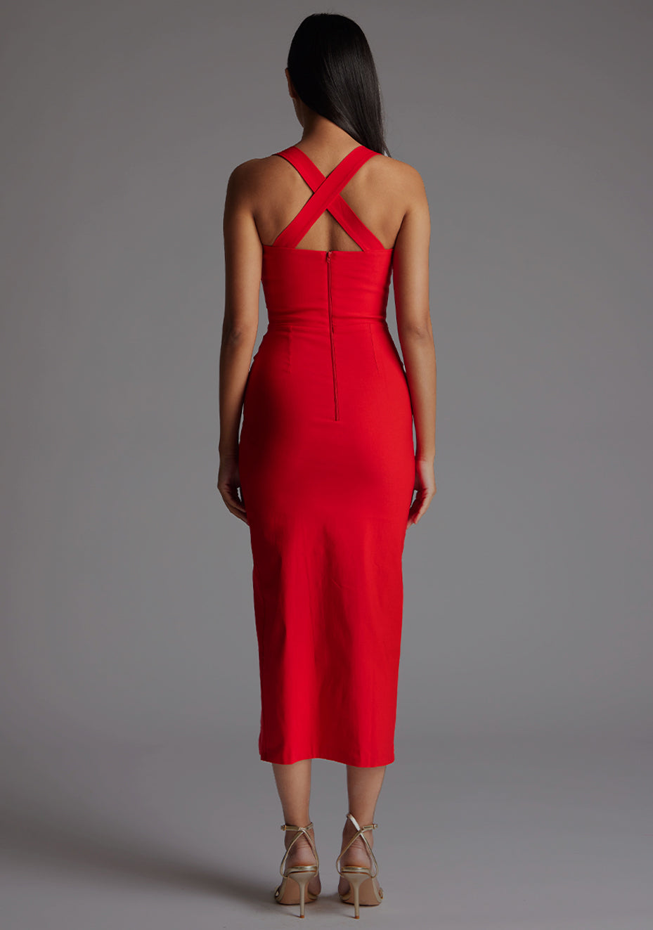 Marlowe Midi Dress - Red