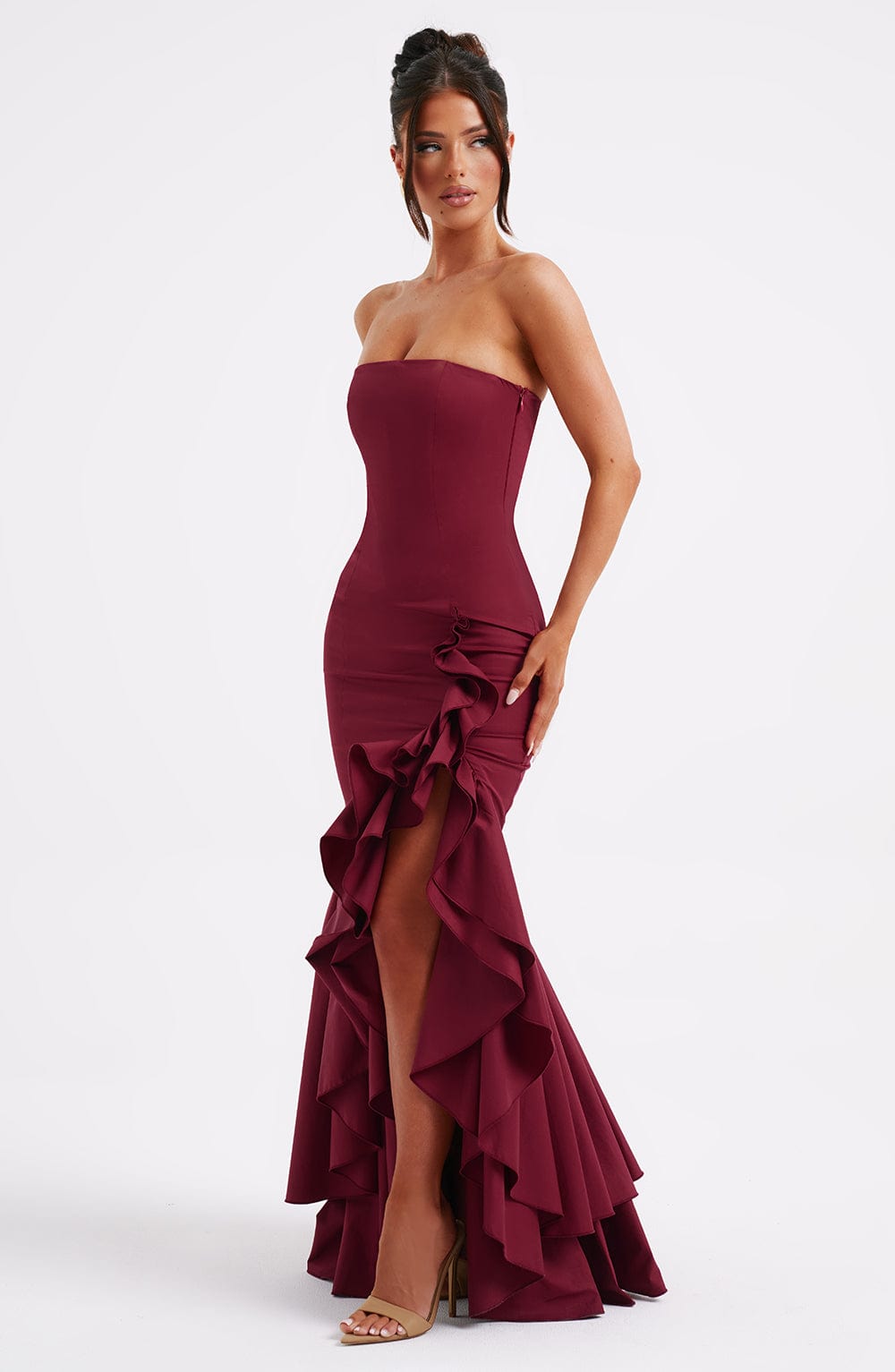 Valeska Gown - Burgundy