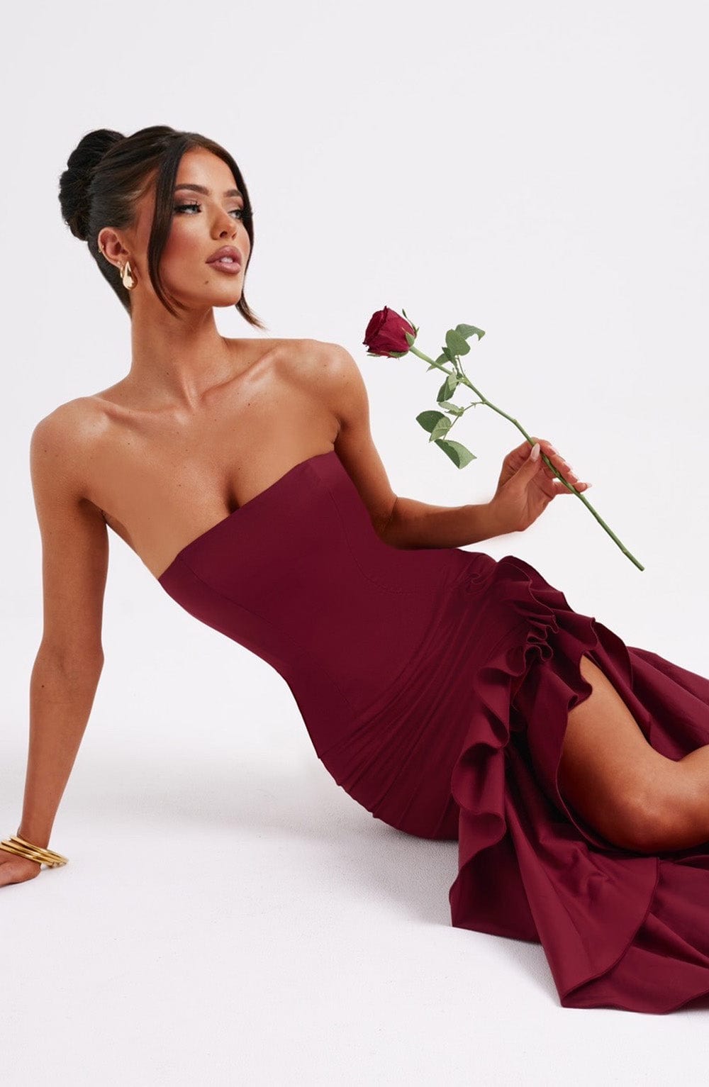 Valeska Gown - Burgundy