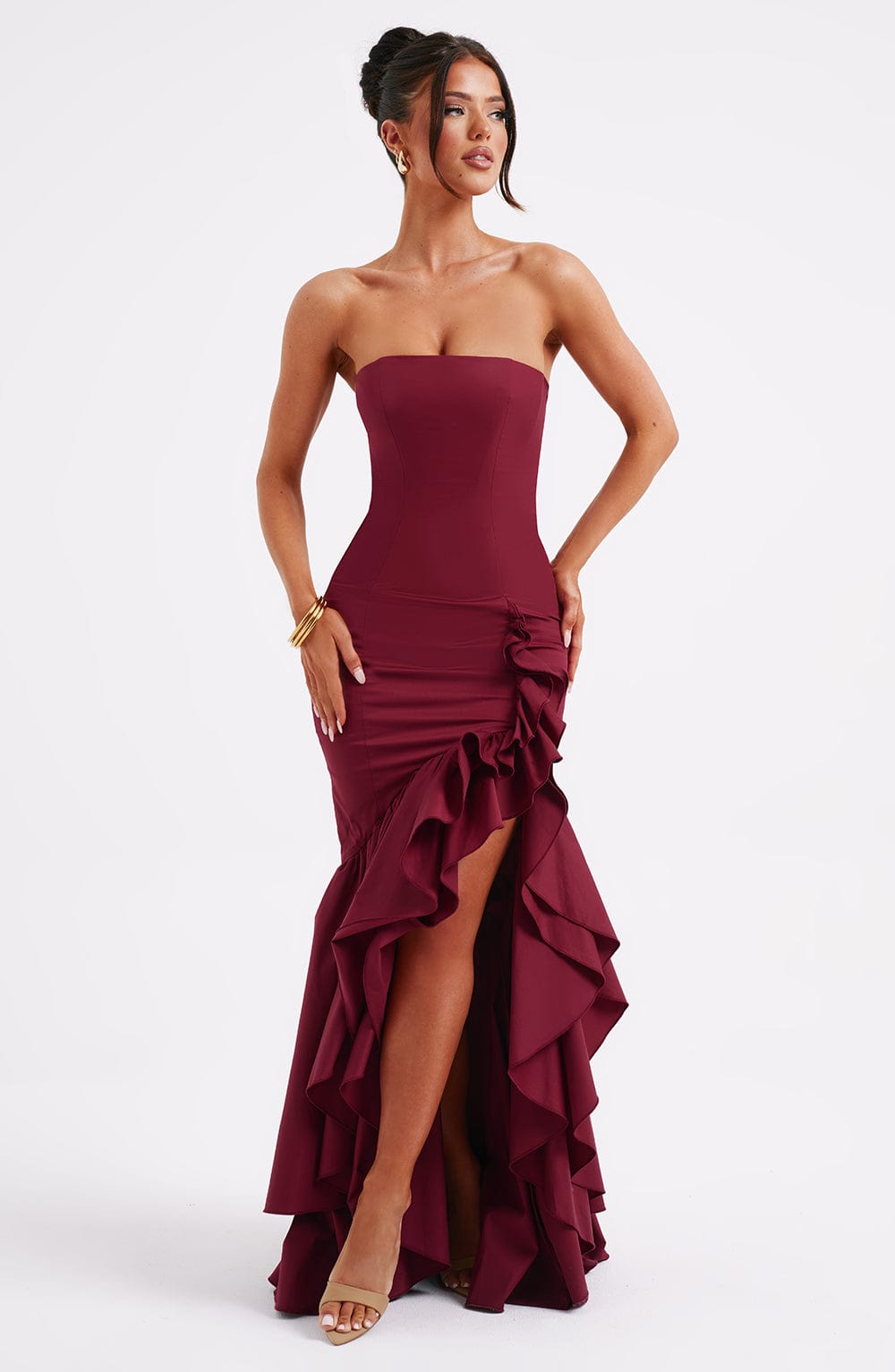 Valeska Gown - Burgundy