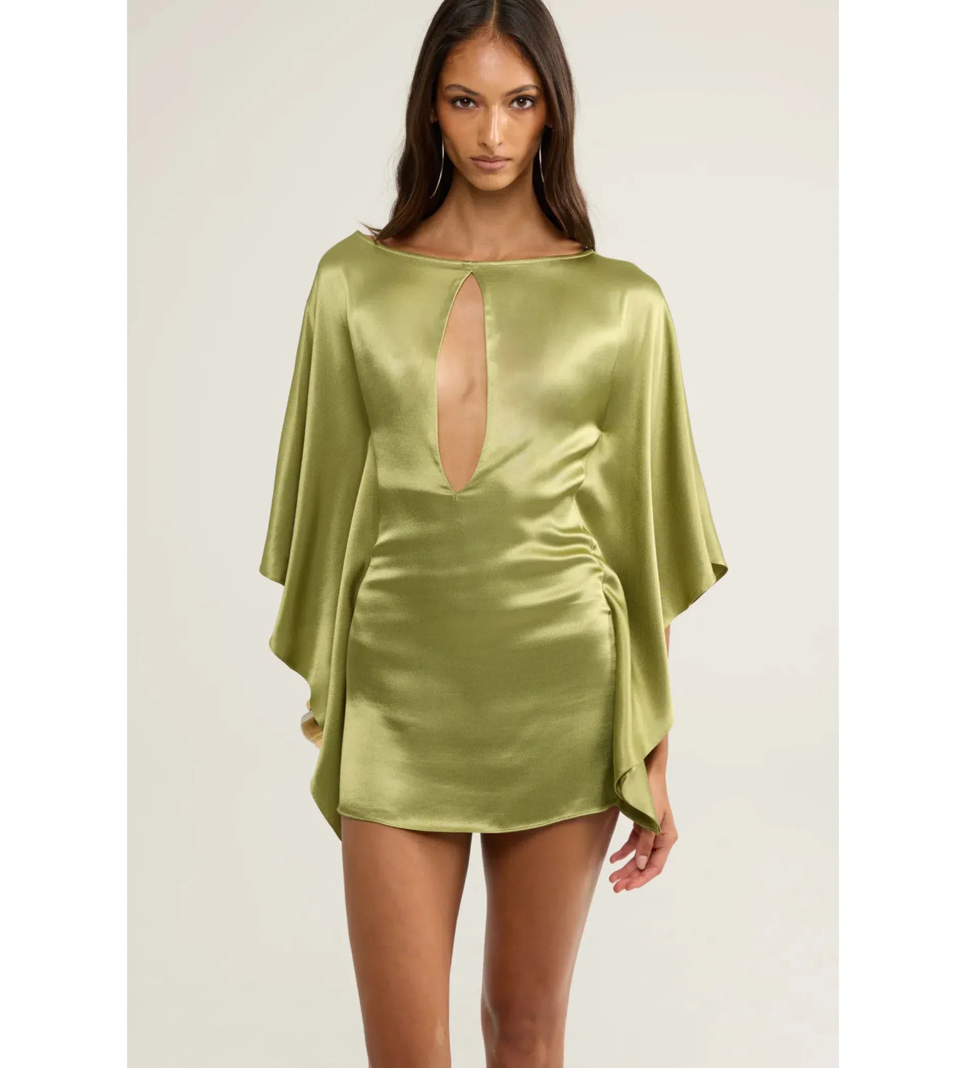 Vera Mini Dress - Vintage Green