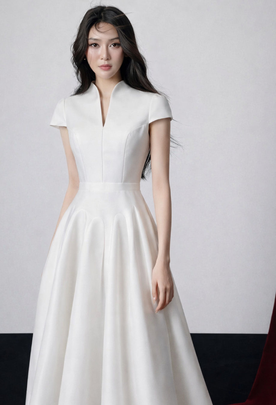 Betty Midi Dress - White