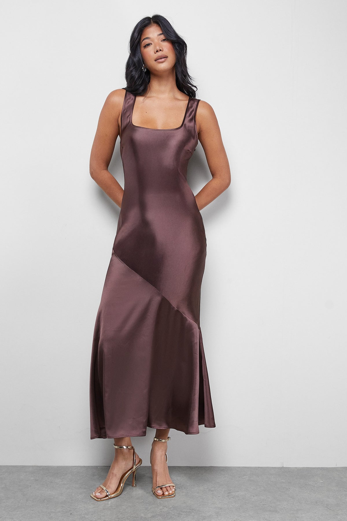 Mocha Midi Dress - Chocolate