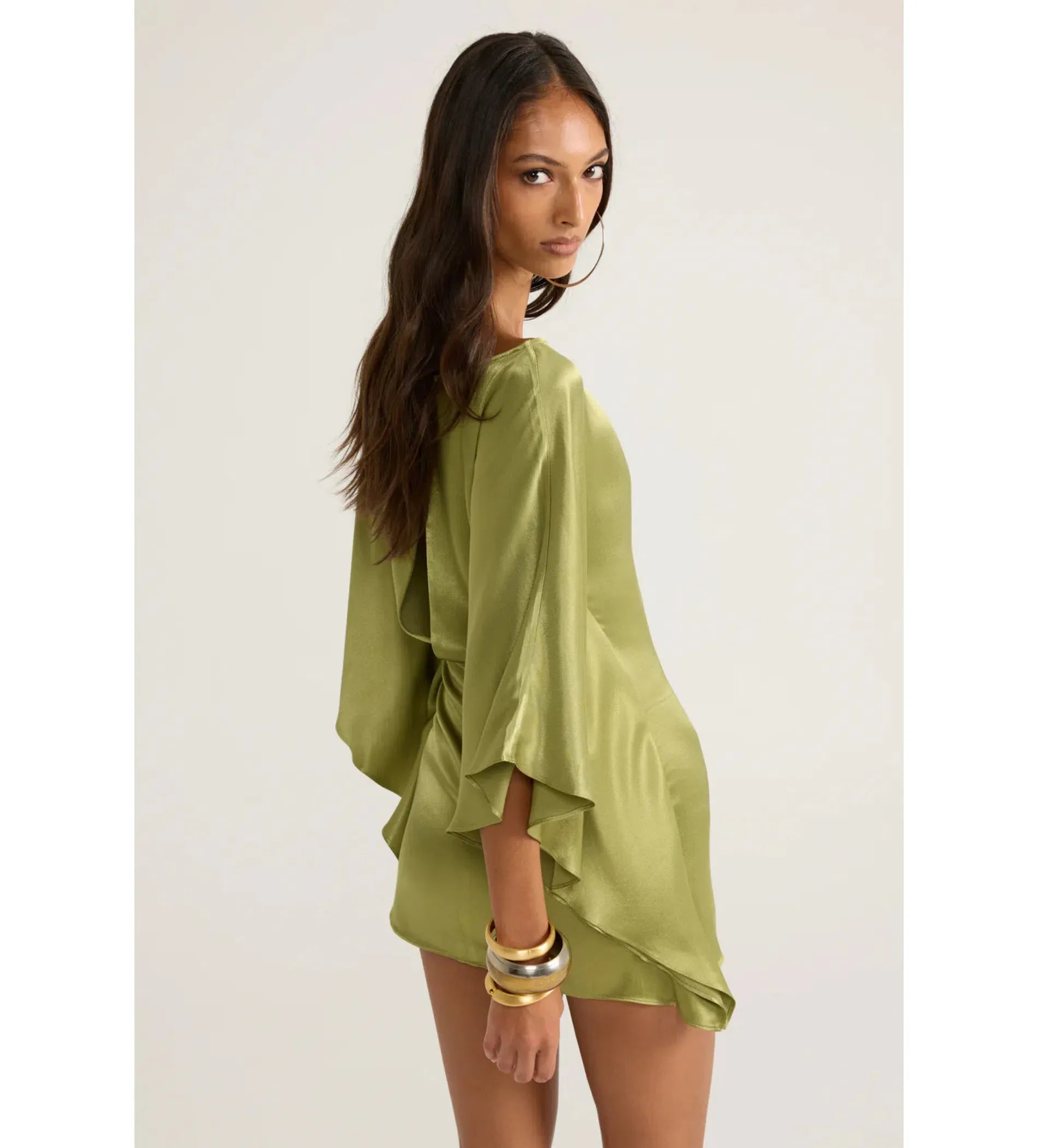 Vera Mini Dress - Vintage Green