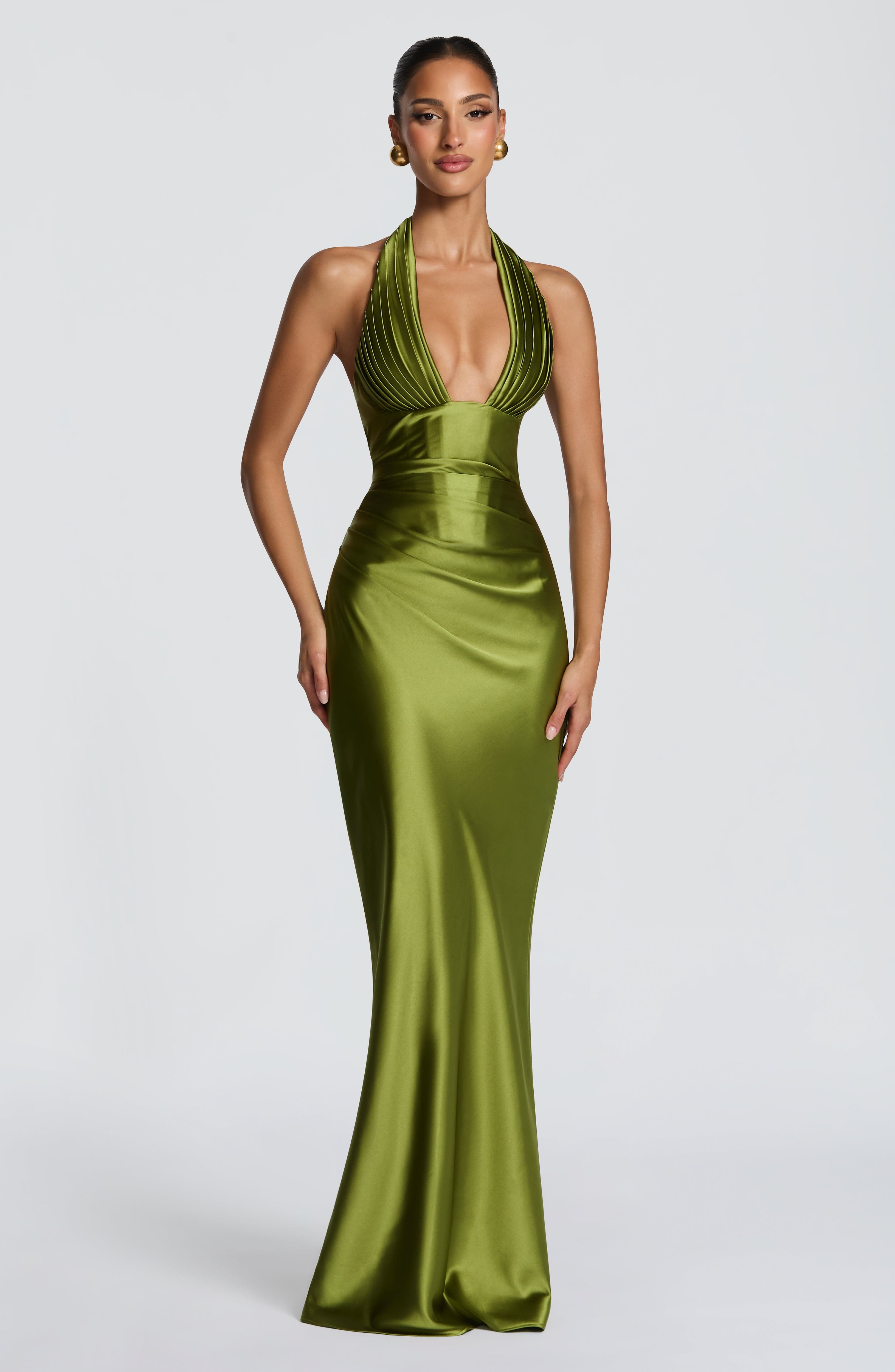 Sylvie Maxi Dress - Olive - 5