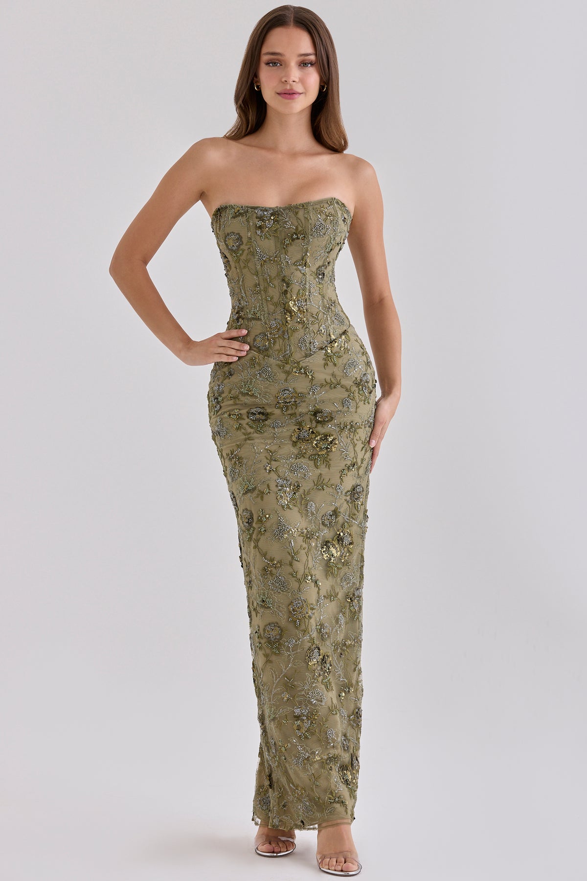 Olivera Gown - Olive