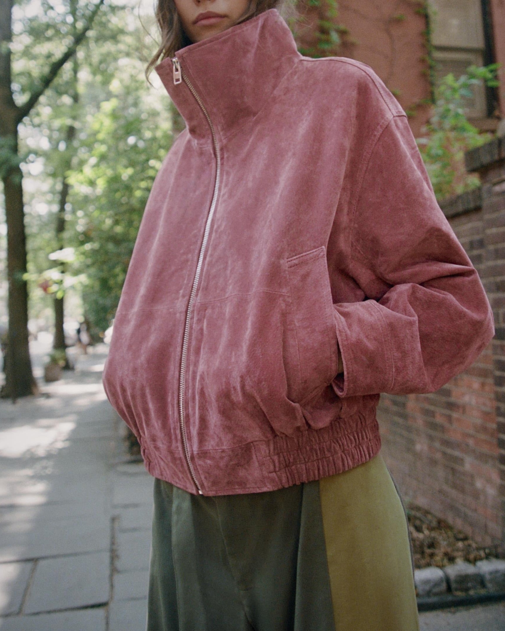 Marsala Bomber Jacket