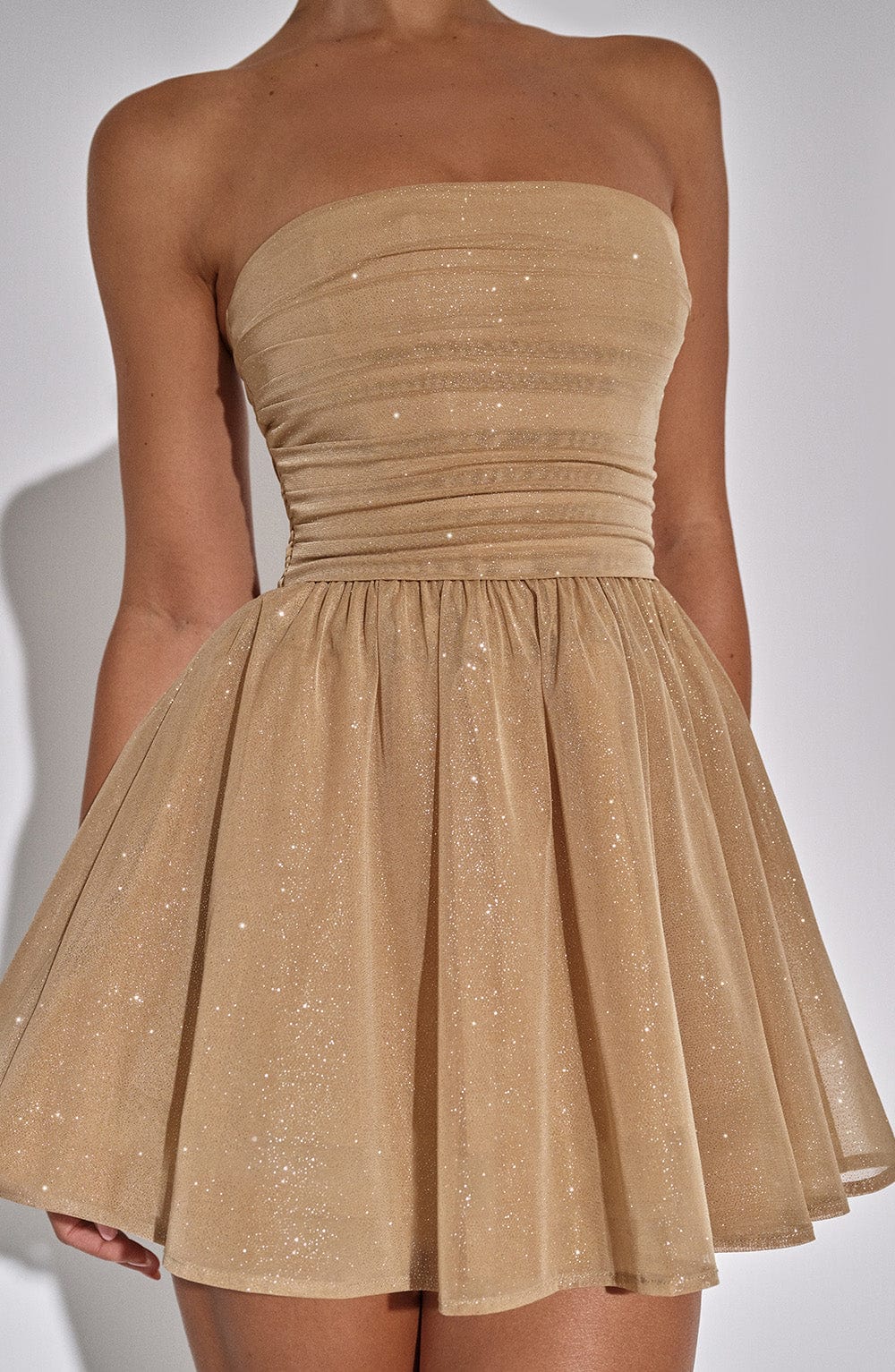 Midas Mini Dress - Gold Sparkle