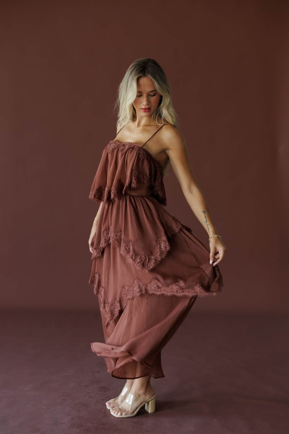 Lucille Maxi Dress - Brown