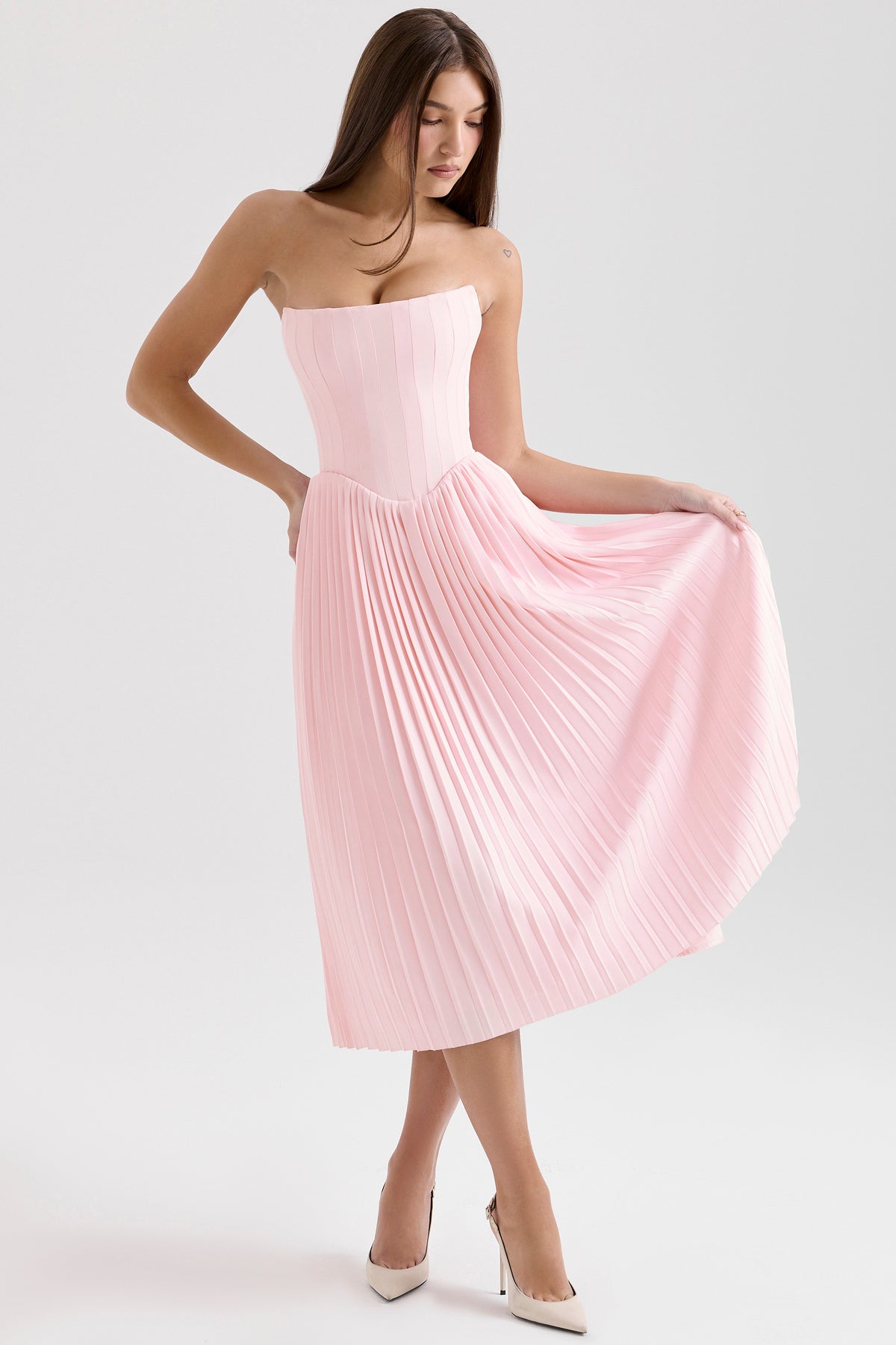 Blossom Midi Dress - Pink