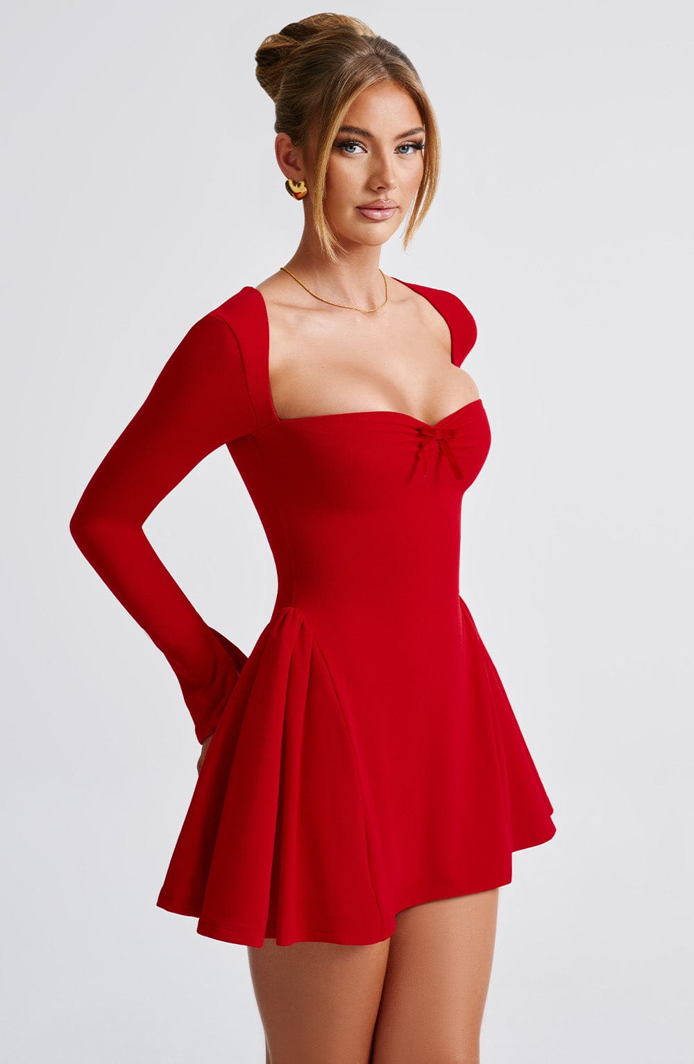Rosamund Mini Dress - Red