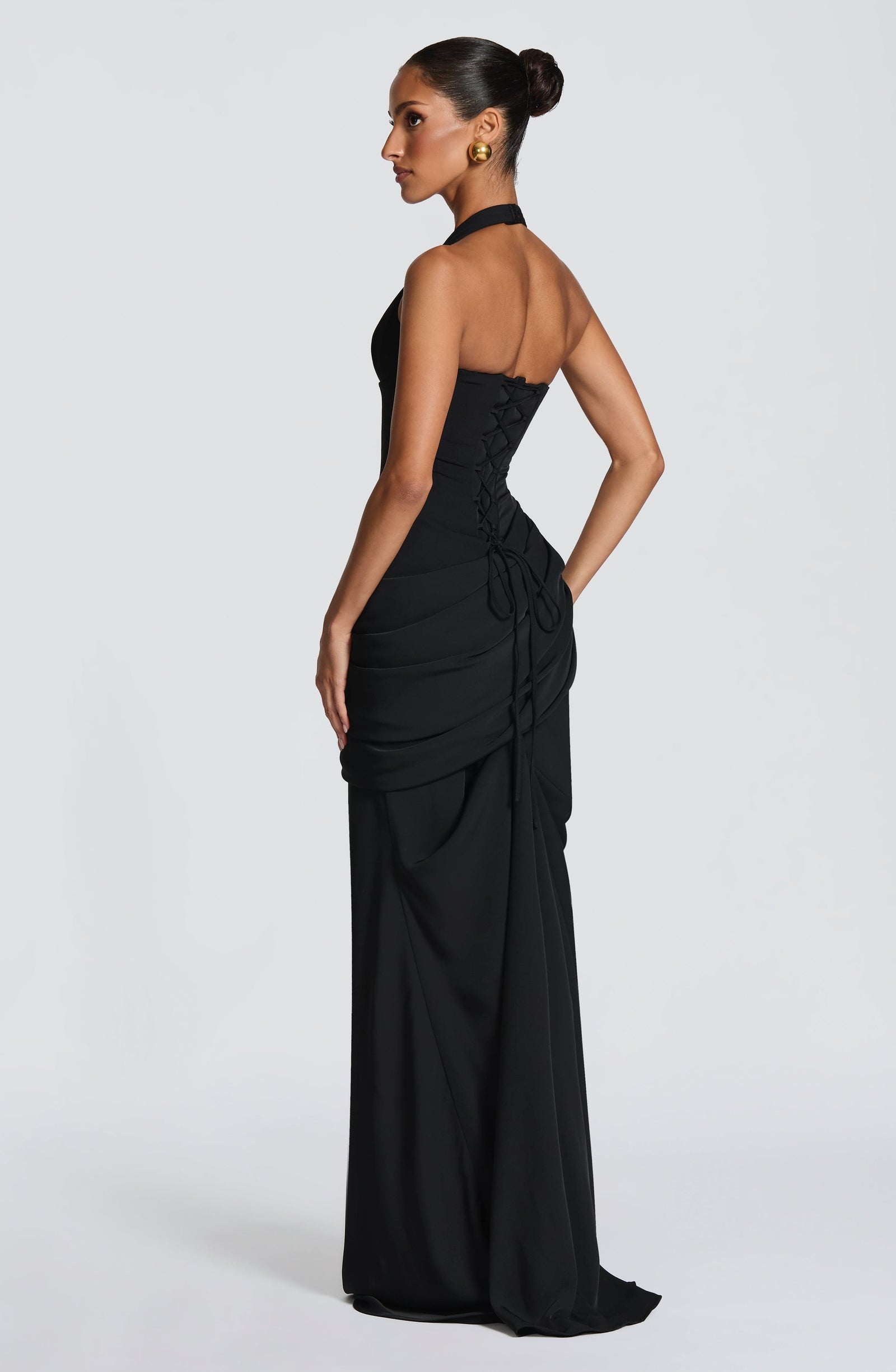 Isadora Maxi Dress - Black - 4
