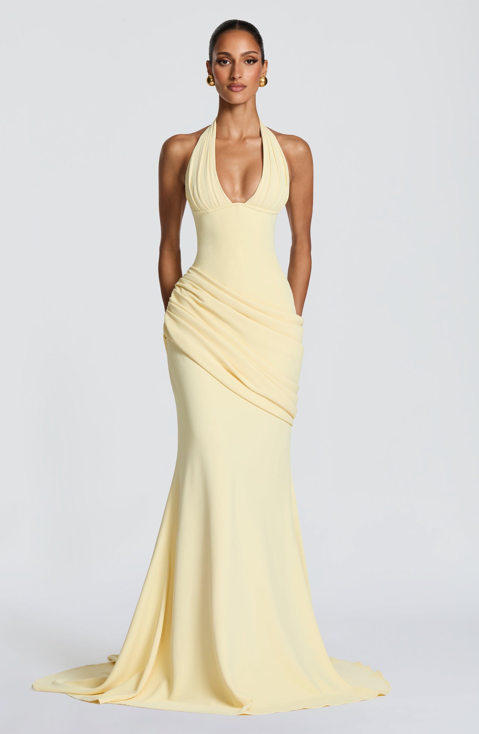 Isadora Maxi Dress - Lemon - 3