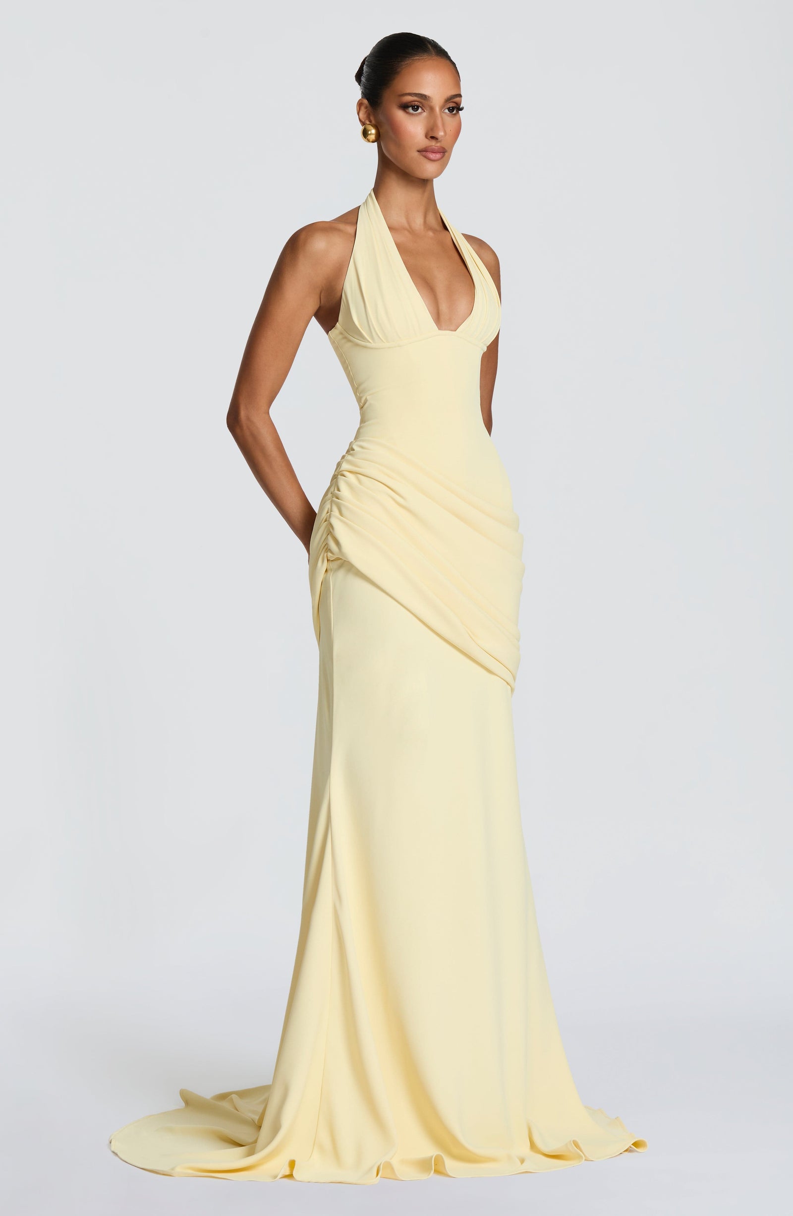 Isadora Maxi Dress - Lemon - 4