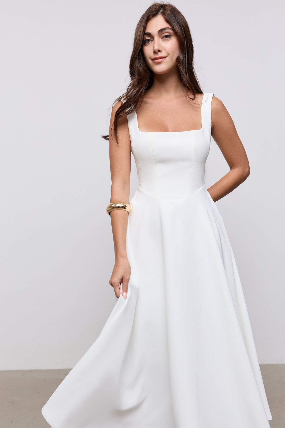Odessa Midi Dress - White